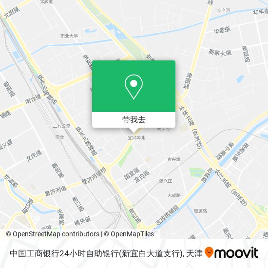 中国工商银行24小时自助银行(新宜白大道支行)地图