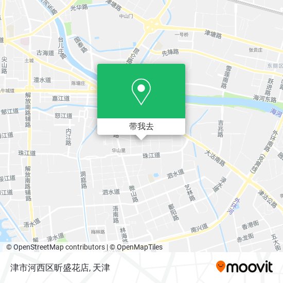 津市河西区昕盛花店地图