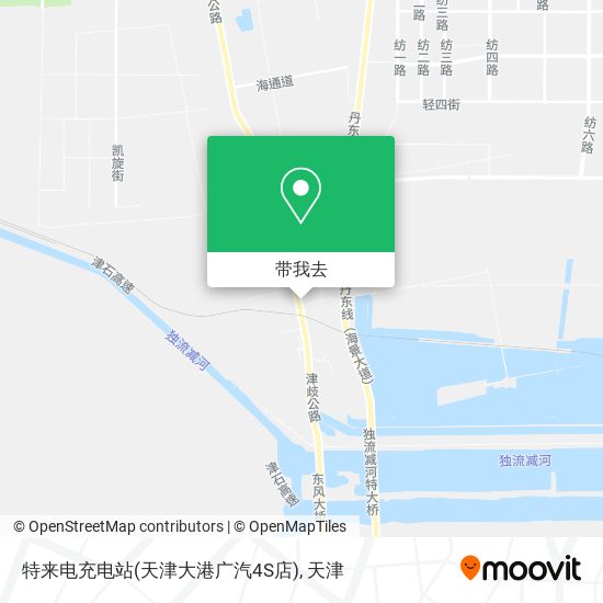 特来电充电站(天津大港广汽4S店)地图