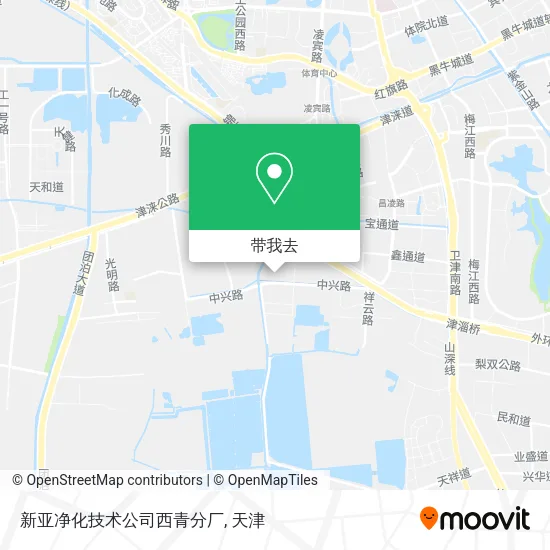 新亚净化技术公司西青分厂地图