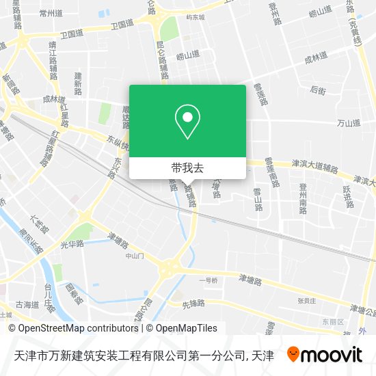 天津市万新建筑安装工程有限公司第一分公司地图