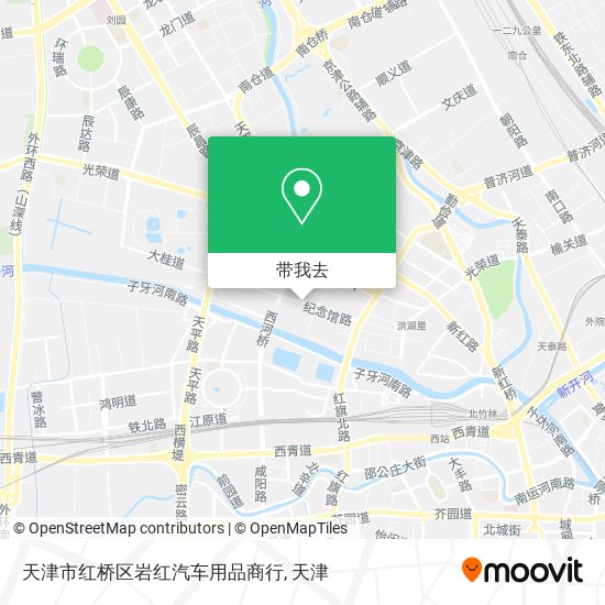 天津市红桥区岩红汽车用品商行地图