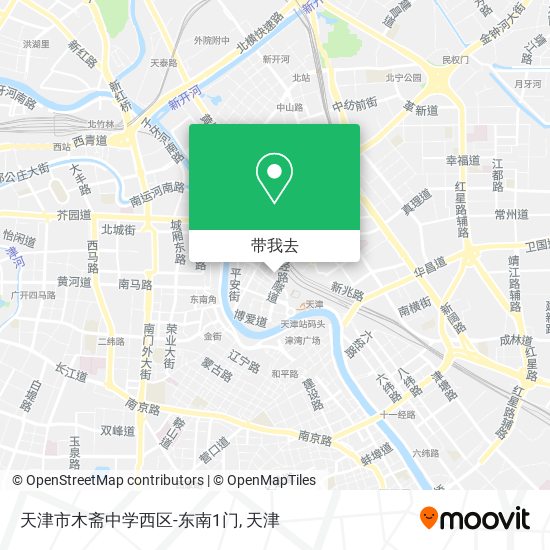 天津市木斋中学西区-东南1门地图