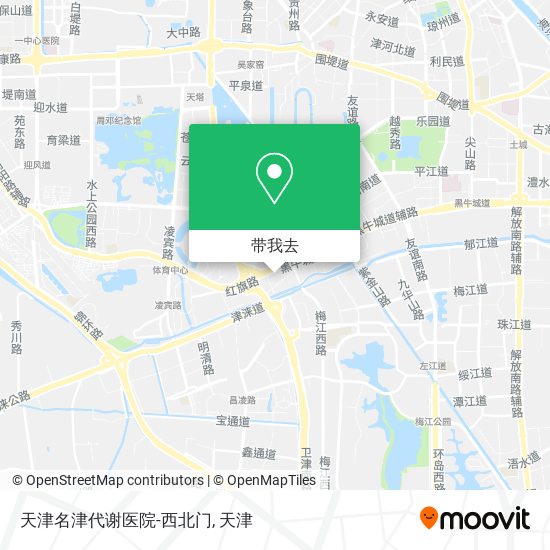 天津名津代谢医院-西北门地图