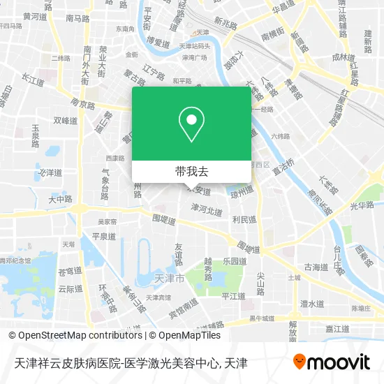 天津祥云皮肤病医院-医学激光美容中心地图