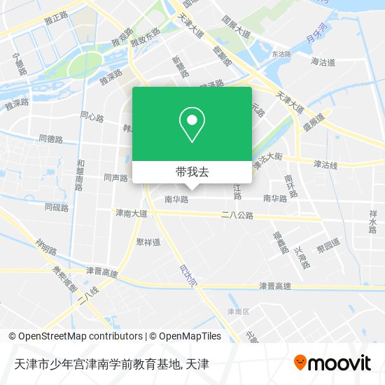 天津市少年宫津南学前教育基地地图