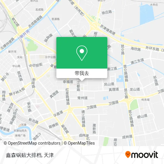 鑫森锅贴大排档地图