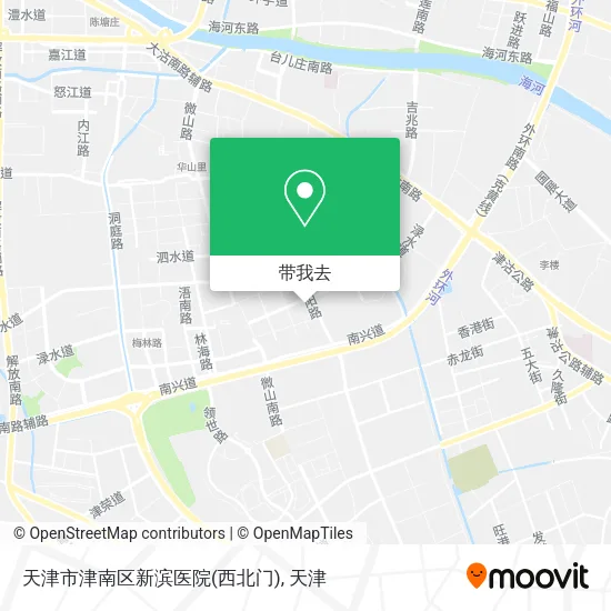 天津市津南区新滨医院(西北门)地图