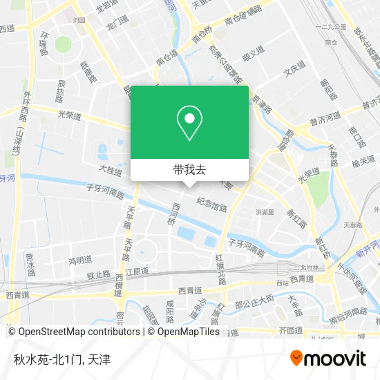 秋水苑-北1门地图
