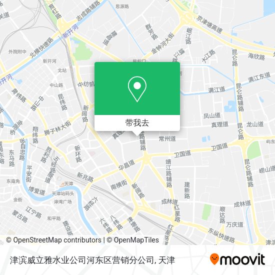 津滨威立雅水业公司河东区营销分公司地图