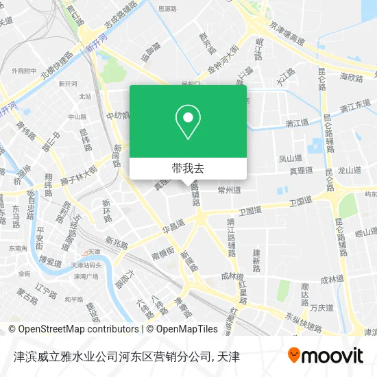 津滨威立雅水业公司河东区营销分公司地图