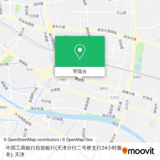 中国工商银行自助银行(天津分行二号桥支行24小时服务)地图