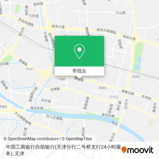 中国工商银行自助银行(天津分行二号桥支行24小时服务)地图