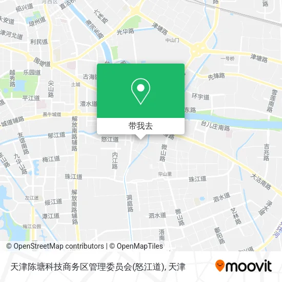 天津陈塘科技商务区管理委员会(怒江道)地图