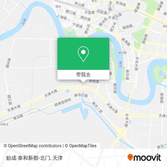 贻成·泰和新都-北门地图