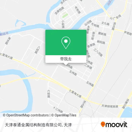 天津泰通金属结构制造有限公司地图