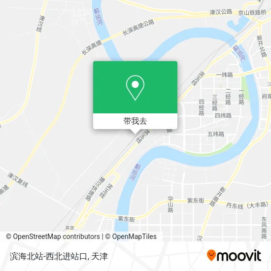 滨海北站-西北进站口地图