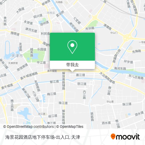 海景花园酒店地下停车场-出入口地图