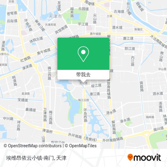 埃维昂依云小镇-南门地图