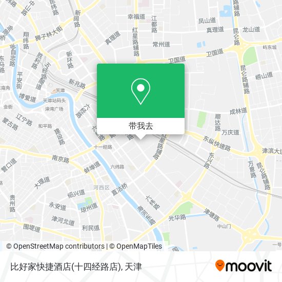 比好家快捷酒店(十四经路店)地图