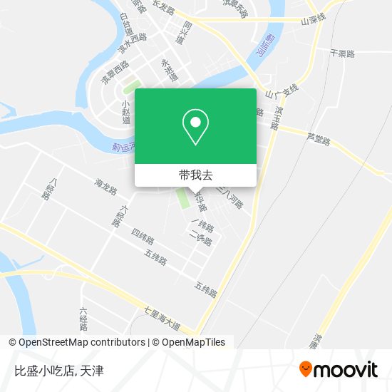 比盛小吃店地图