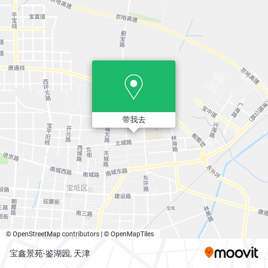 宝鑫景苑-鉴湖园地图