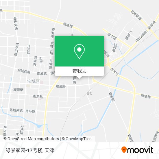 绿景家园-17号楼地图