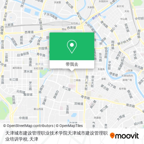 天津城市建设管理职业技术学院天津城市建设管理职业培训学校地图