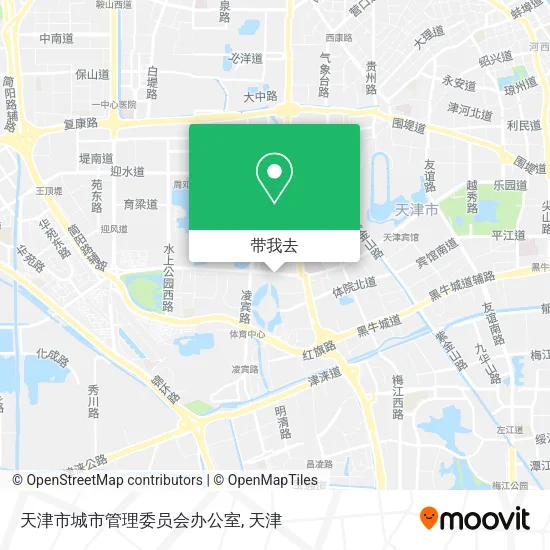 天津市城市管理委员会办公室地图