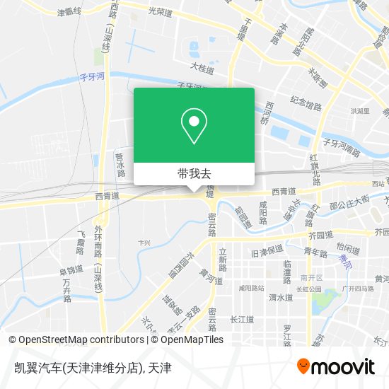 凯翼汽车(天津津维分店)地图