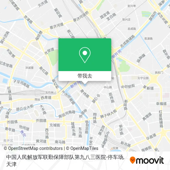 中国人民解放军联勤保障部队第九八三医院-停车场地图