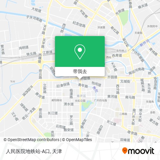 人民医院地铁站-A口地图