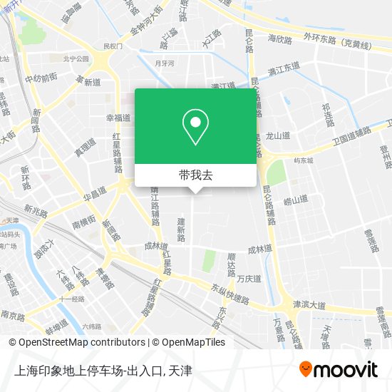 上海印象地上停车场-出入口地图
