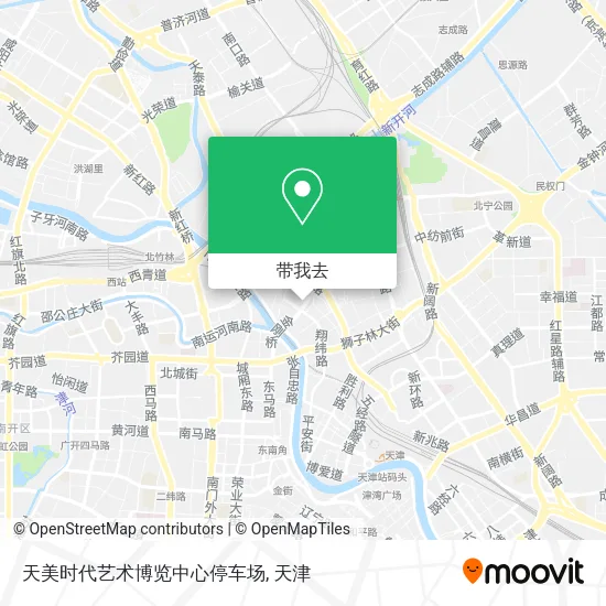 天美时代艺术博览中心停车场地图