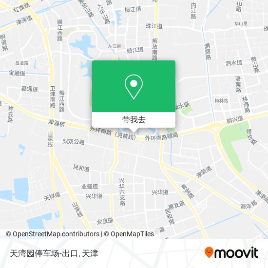 天湾园停车场-出口地图
