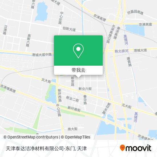 天津泰达洁净材料有限公司-东门地图