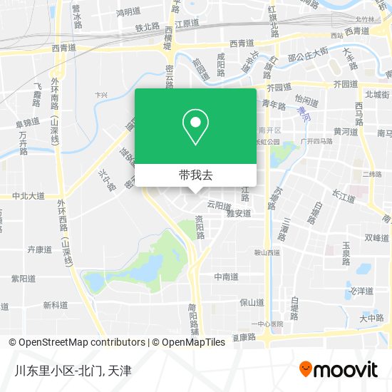川东里小区-北门地图