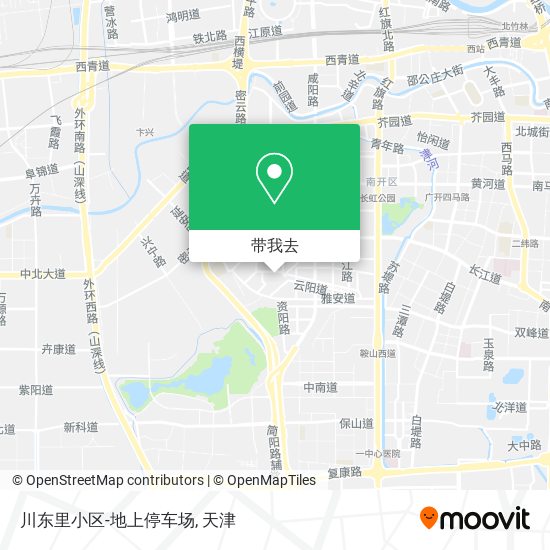 川东里小区-地上停车场地图