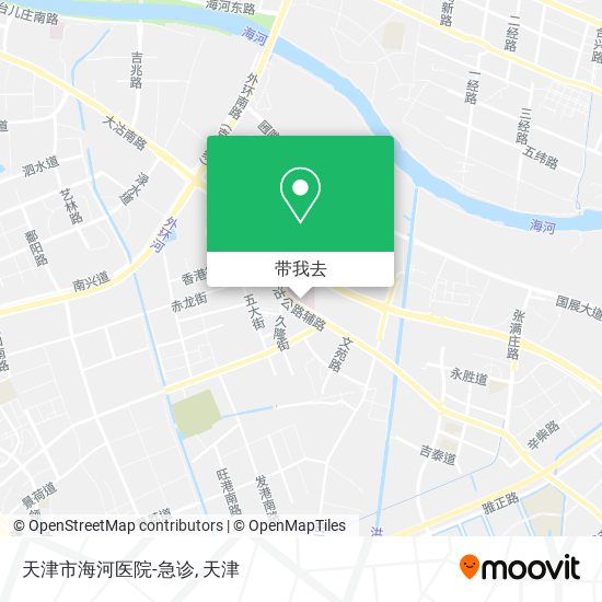 天津市海河医院-急诊地图
