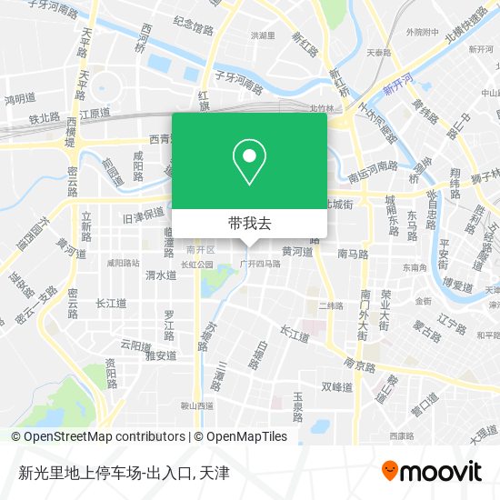 新光里地上停车场-出入口地图