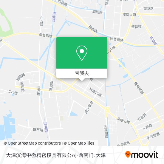天津滨海中微精密模具有限公司-西南门地图