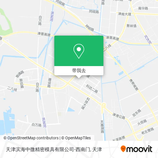 天津滨海中微精密模具有限公司-西南门地图