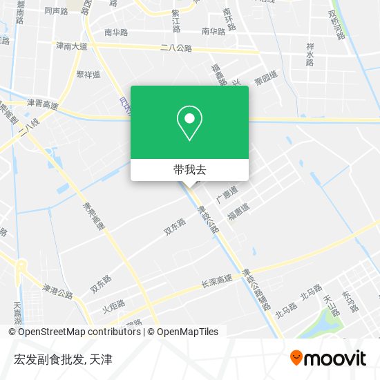 宏发副食批发地图