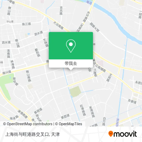 上海街与旺港路交叉口地图