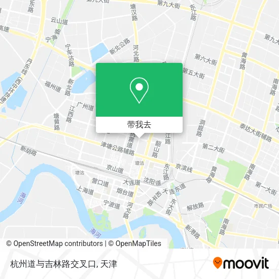 杭州道与吉林路交叉口地图