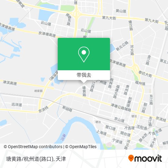 塘黄路/杭州道(路口)地图