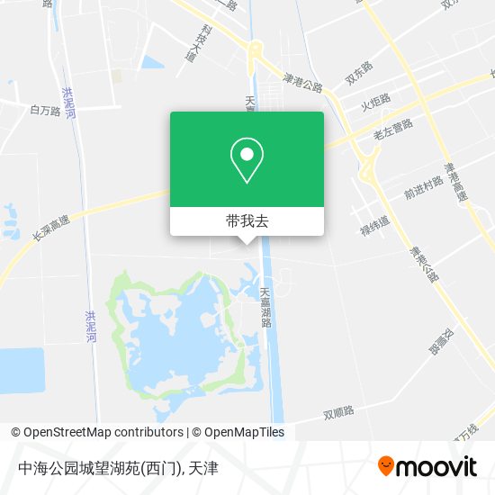 中海公园城望湖苑(西门)地图