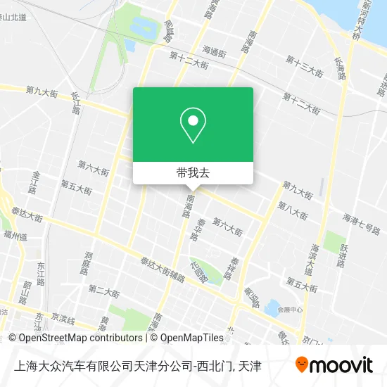 上海大众汽车有限公司天津分公司-西北门地图