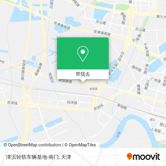 津滨轻轨车辆基地-南门地图