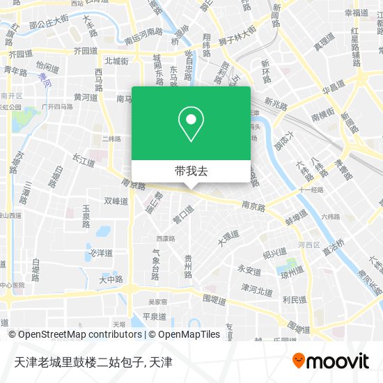 天津老城里鼓楼二姑包子地图